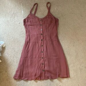 All in favor button front dress